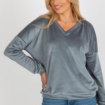 Bluza Damska Model RV-BL-8441.07P Grey/Blue – Relevance