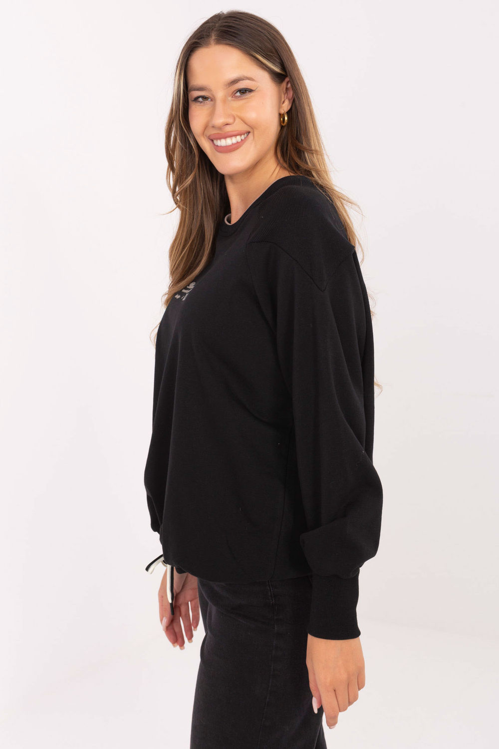 Bluza Damska Model RV-BL-A870.45 Black - Relevance - obrazek 3