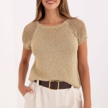 Sweter Damski Model MI-BZ-1607.93 Gold – Italy Moda
