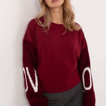 Bluza Damska Model MI-BL-M5975.26P Bordo – Italy Moda