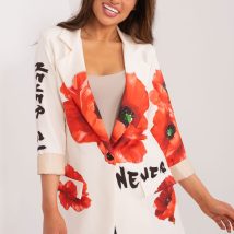 Marynarka Model DHJ-MA-18525-2.36 Ecru – Italy Moda