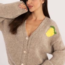 Sweter Damski Model MI-SW-2108.92 Beige – Italy Moda