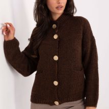 Sweter Damski Model MI-SW-WM218.02 Dark Brown – Italy Moda