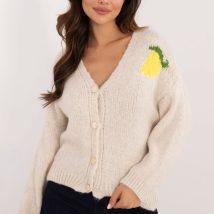 Sweter Damski Model MI-SW-2108.92 Light Beige – Italy Moda