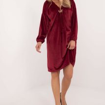 Sukienka Model DHJ-SK-19890.86P Bordo – Italy Moda