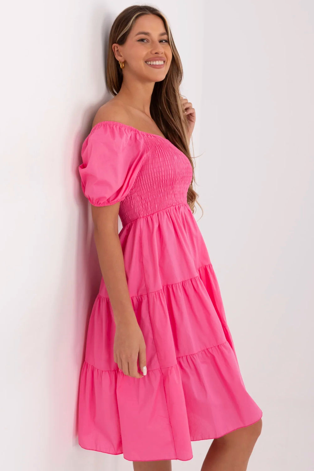 Sukienka Model MI-SK-A2561.89 Dark Pink - Italy Moda - obrazek 3