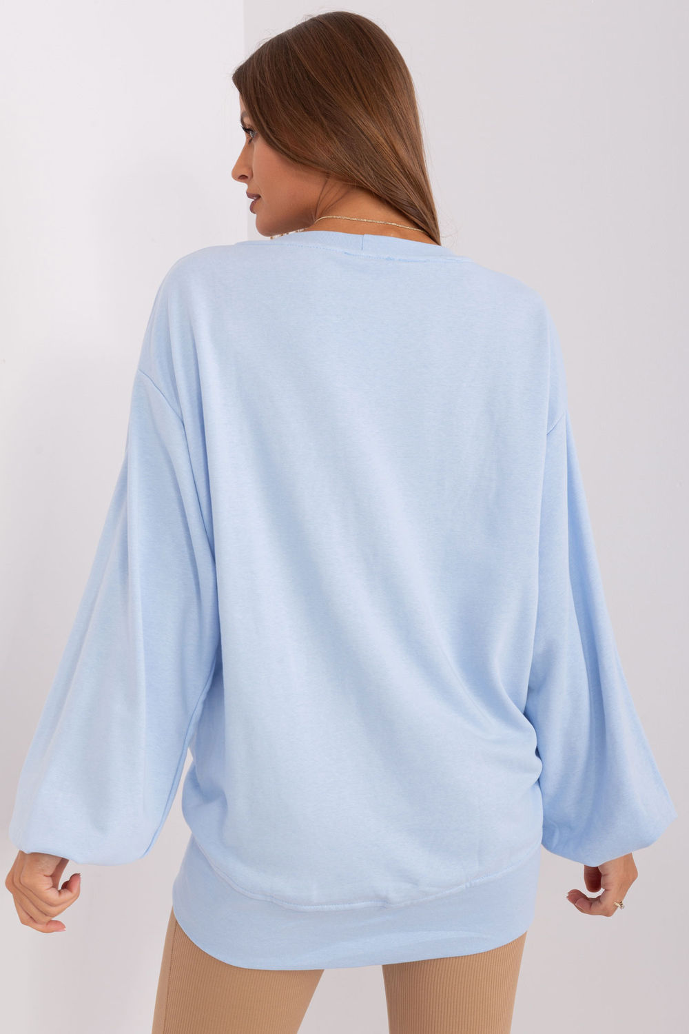 Bluza Damska Model EM-BL-716.14 Light Blue - Ex Moda - obrazek 3