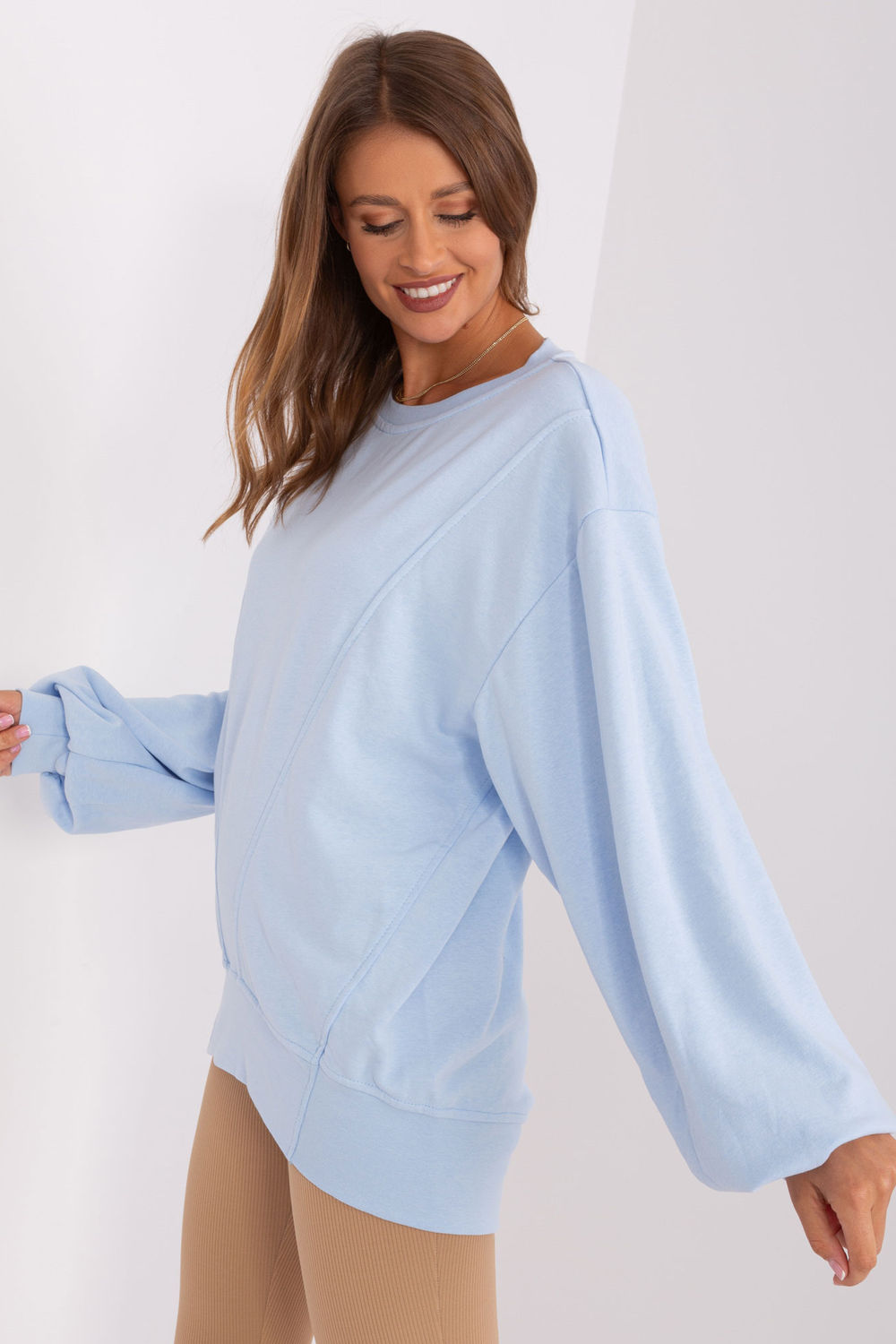 Bluza Damska Model EM-BL-716.14 Light Blue - Ex Moda - obrazek 4