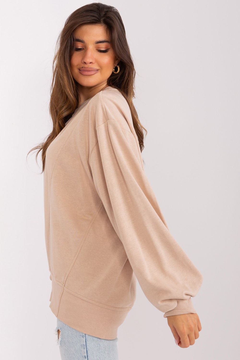 Bluza Damska Model EM-BL-716.14 Beige - Ex Moda - obrazek 3