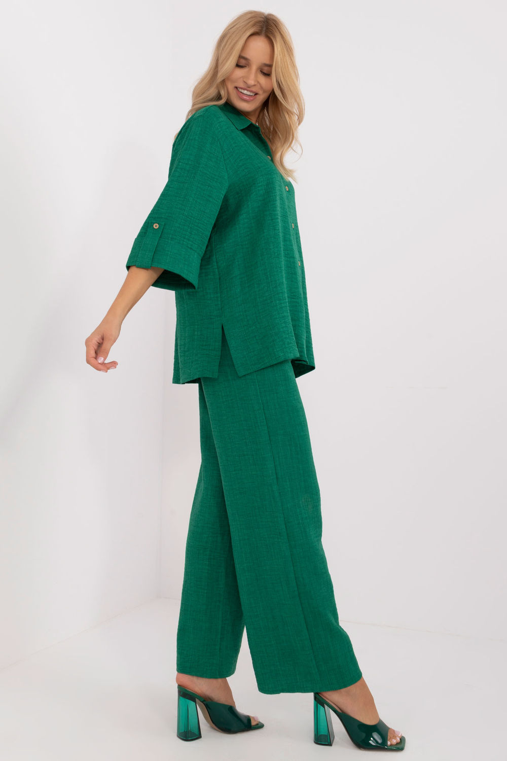 Spodnie Komplet Model LK-KMPL-509705.92 Green - Lakerta Hurtownia odzieży on-line, moda damska, bielizna i obuwie dla kobiet - Matterhorn.pl - obrazek 4