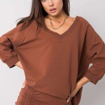 Bluza Damska Model RV-BL-5676.09 Dark Brown – Rue Paris