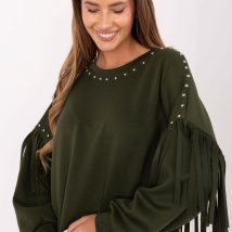 Bluza Damska Model IT-BL-21731.85 Khaki – Rue Paris