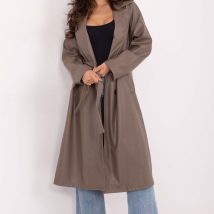 Płaszcz Damski Model IT-PL-A8393.81 Dark Beige – Rue Paris