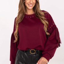 Bluza Damska Model IT-BL-21731.85 Bordo – Rue Paris