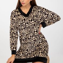 Sukienka Model RP-TU-8189-3.66 Black/Beige – Rue Paris