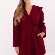 Płaszcz Damski Model IT-PL-A9587.00 Bordo – Rue Paris