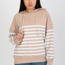 Bluza Damska Model LO-BL-DY-28.01 White/Beige – Rue Paris