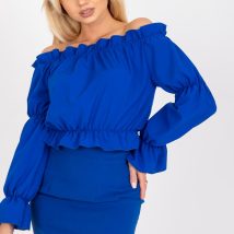 Bluzka Model WN-BZ-3108.53 Cobalt – Rue Paris