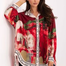 Koszula Damska Model IT-KS-18729.12 Bordo – Rue Paris