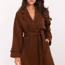 Płaszcz Damski Model IT-PL-A9589.58 Brown – Rue Paris