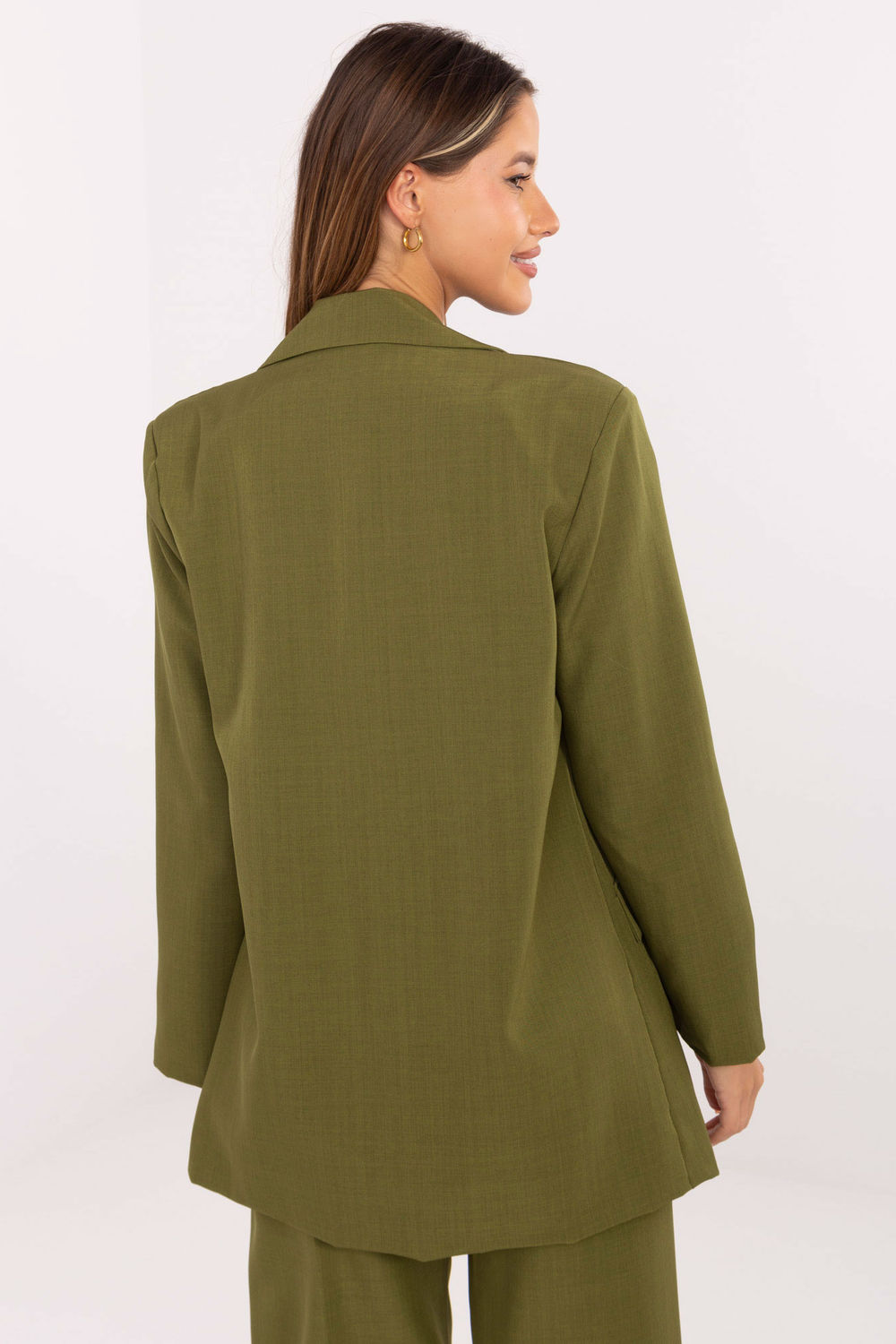 Marynarka Model IT-MA-FL8315.85 Oliwka - Rue Paris - obrazek 4