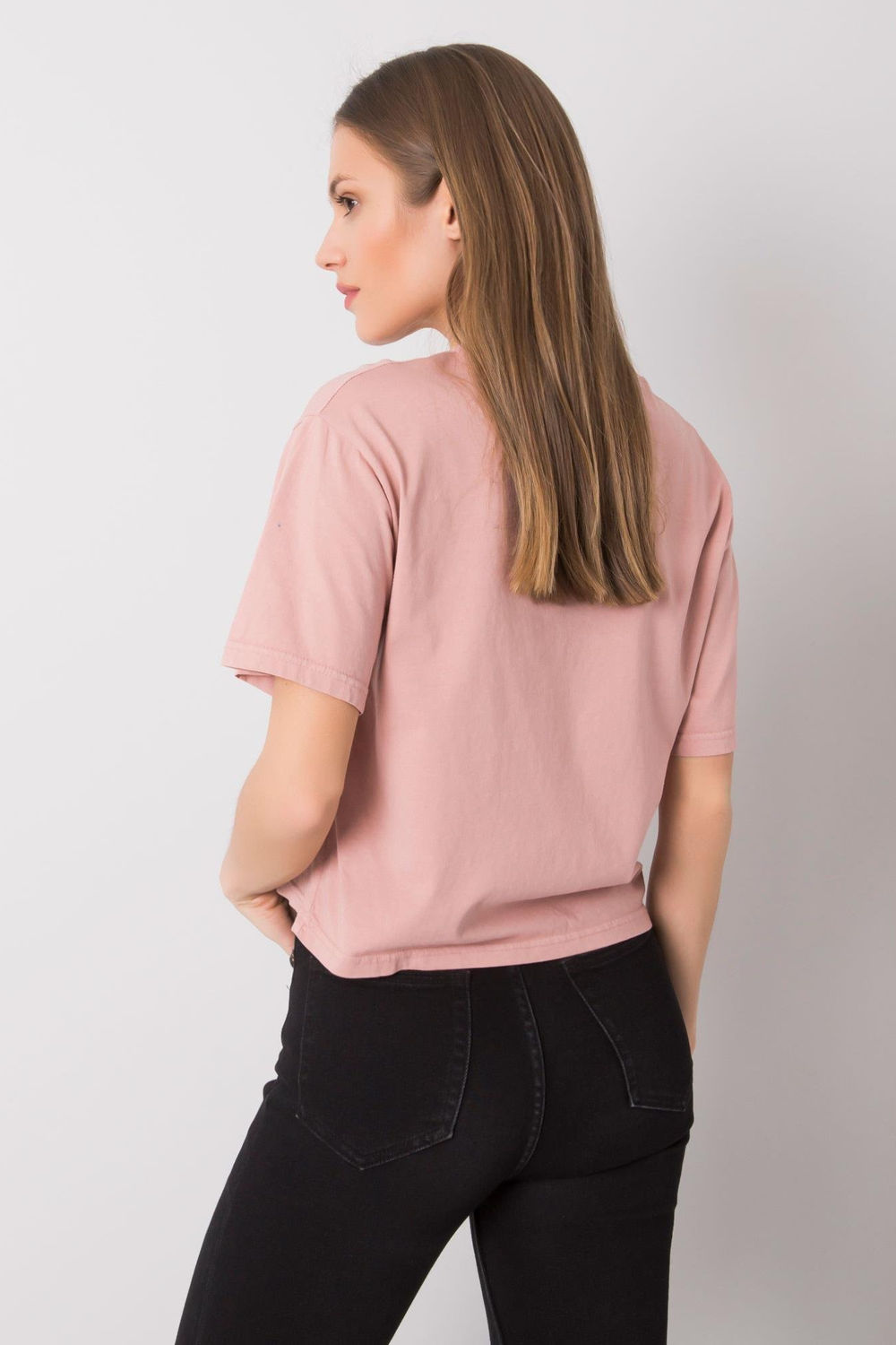 T-shirt Damski Model 157-TS-0086.60P Dark Pink - Rue Paris - obrazek 3
