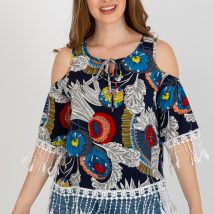 Bluzka Model AT-BZ-2601.67 Navy – AT