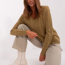 Sweter Damski Model AT-SW-2329.98P Oliwka – AT