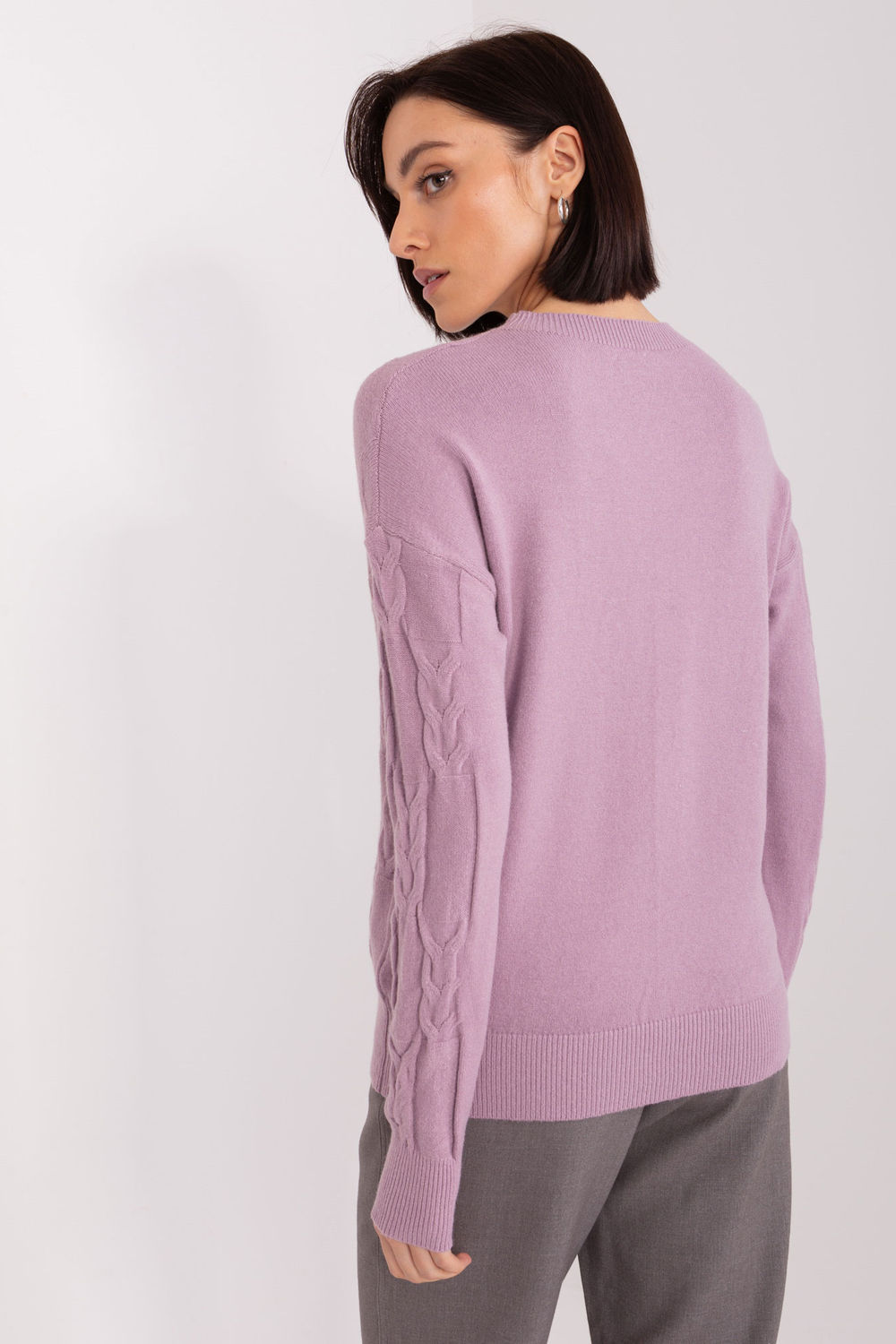 Sweter Damski Model AT-SW-2340.43 Violet - AT - obrazek 4