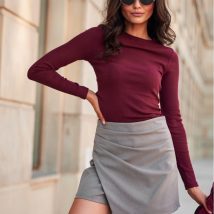 Spodnie Spódnicospodnie Model Selene SZJ SPN0006 Light Grey – Roco Fashion