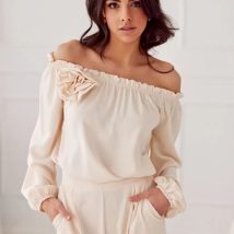 Bluzka model Rosie BEJ BLU0180 Light Beige – Roco Fashion