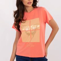 Tshirt Damski Model CLM-TS-1704.85 Coral – Factory Price