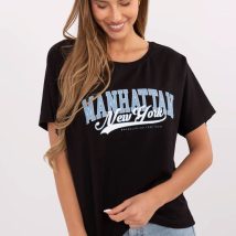 T-shirt Damski Model CLM-TS-0023.94 Black – Factory Price