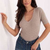 Sweter Damski Model PM-SW-B-627.63 Dark Beige – Factory Price