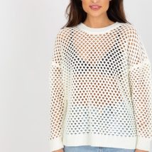 Sweter Damski Model BA-SW-9006.38P Ecru – Badu