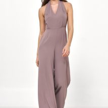 Kombinezon bez pleców w kolorze mocca KM28 Mocca – Nife