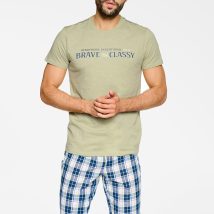 Piżama Męska Model Proud 39735-65X Mint – Henderson