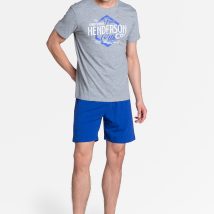 Piżama Męska Model Lars 38869-90X Grey/Blue – Henderson