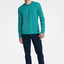 Piżama Męska Model Udon 40944-66X Turkus/Navy – Henderson