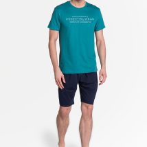 Piżama Męska Model Deal 38880-77X Green/Navy – Henderson