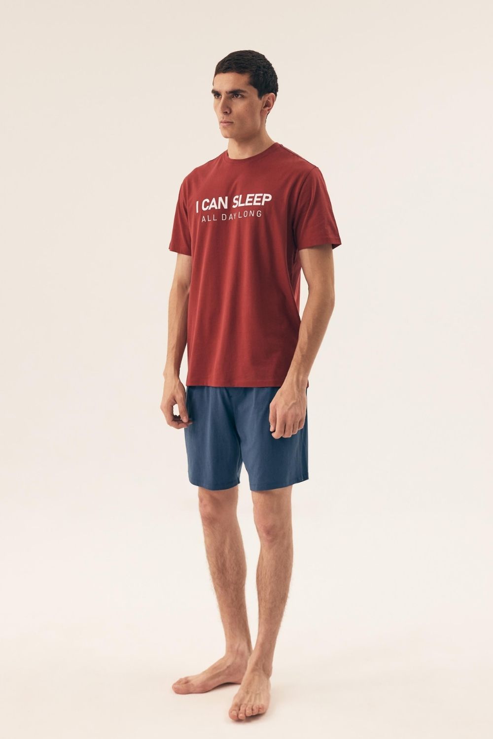 Piżama Męska Model Sleeper 42614-33X Red/Blue - Henderson - obrazek 3