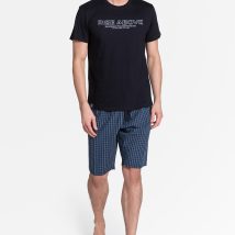 Piżama Męska Model Dojo 38883-99X Black/Navy – Henderson