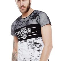 Tshirt Męski Model 17191 Black/White – YourNewStyle