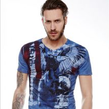 Tshirt Męski Model 17172 Blue – YourNewStyle