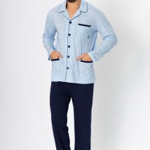 Piżama Męska Model Ambroży 196 Light Jeans – M-Max