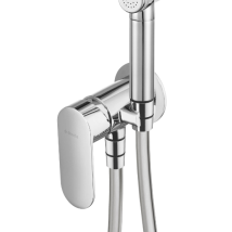 Deante Alpinia bateria bidetowa podtynkowa chrom BGA034M