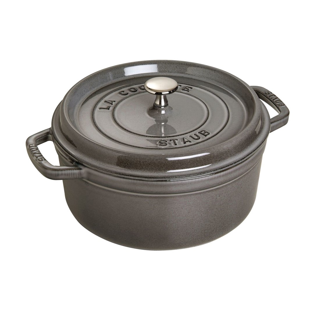 STAUB Garnek żeliwny okrągły 40500-246-0 3,8l grafitowy