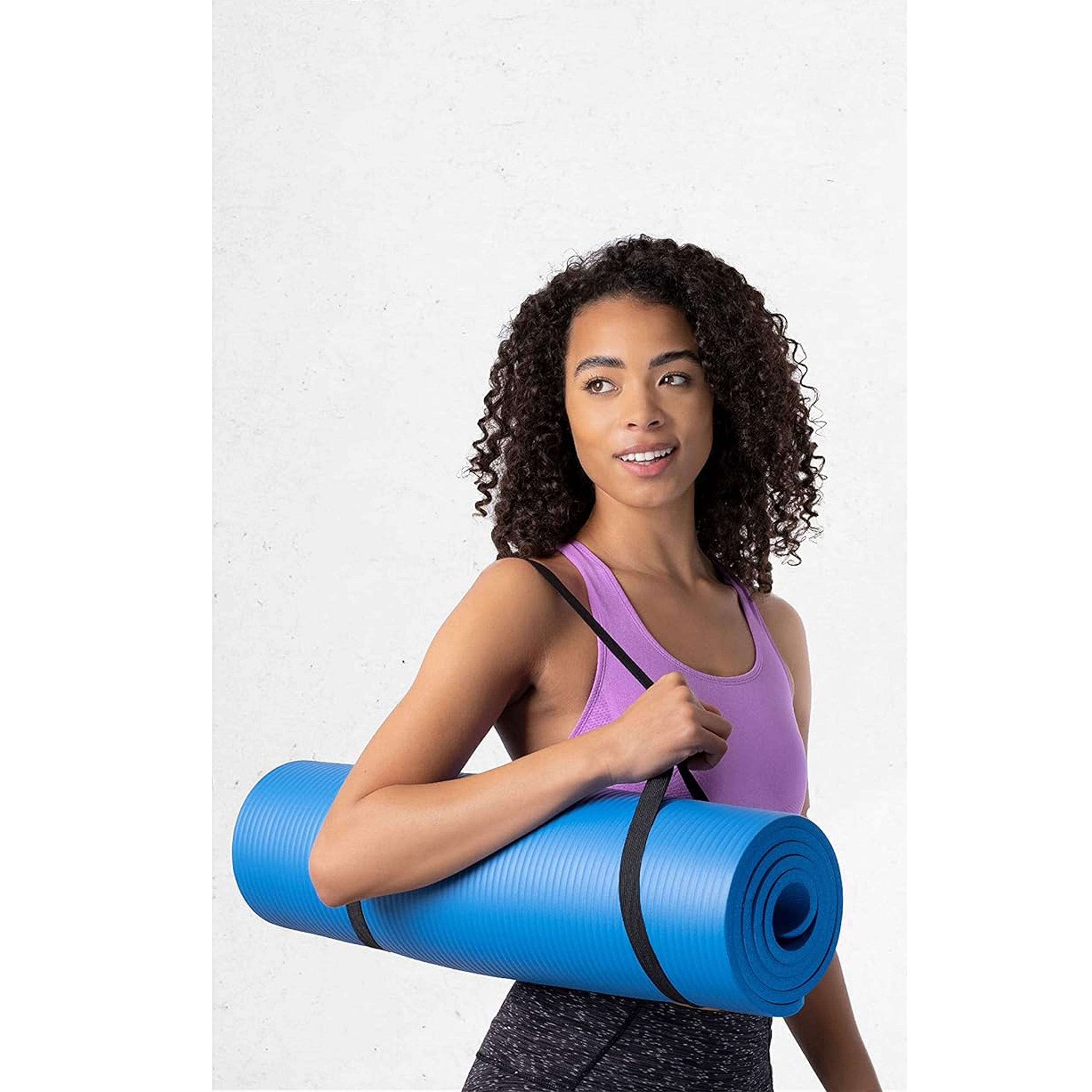 MATA GIMNASTYCZNA DO ĆWICZEŃ JOGI PILATESU FITNESS KARIMATA GRUBA NBR DUŻA - obrazek 7