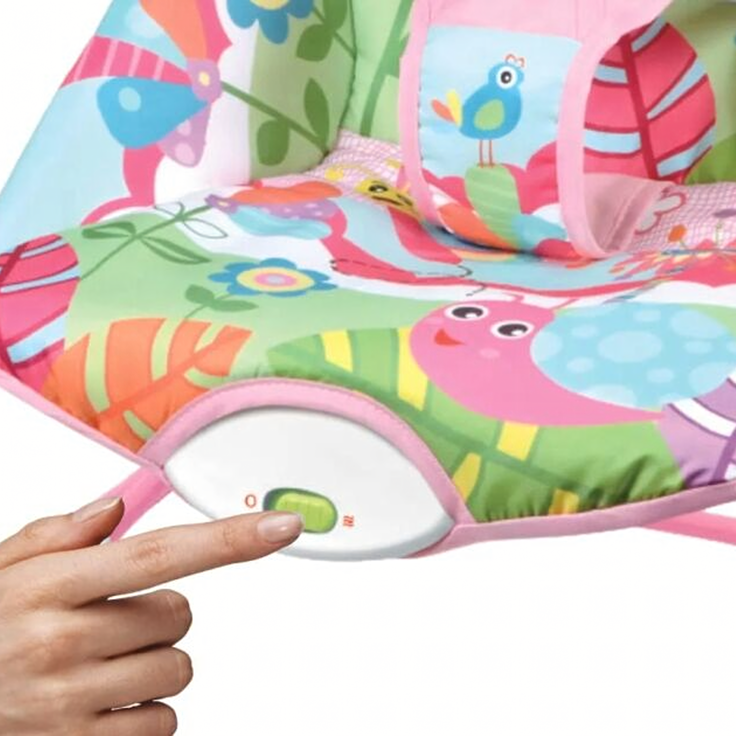 Leżaczek Bujaczek Siedzisko dla Niemowląt Dziecka Wibracje Grzechotki 18 kg - obrazek 6