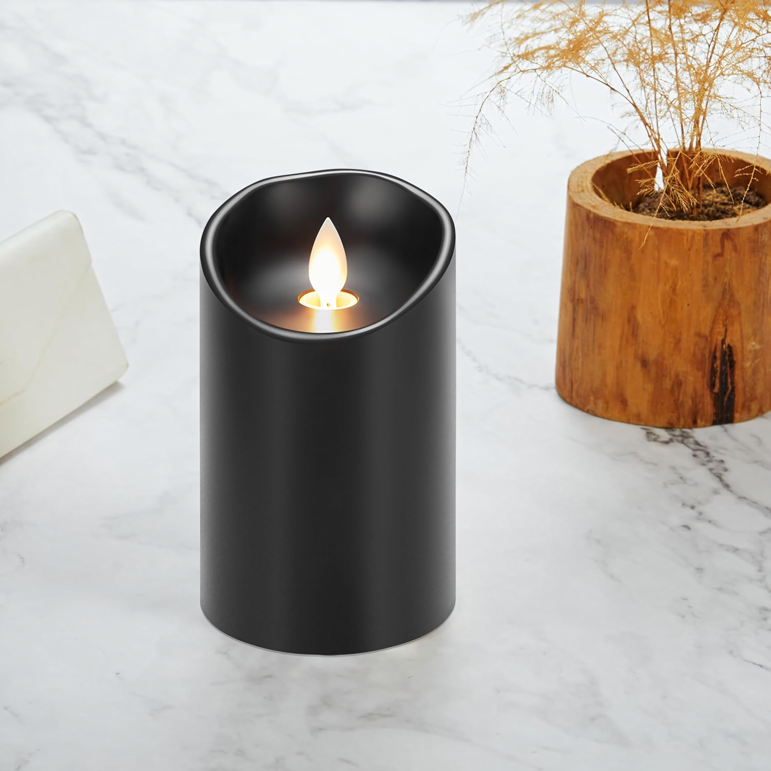 120x Wkład do Zniczy Świeczka na Baterie Świeca Led 15 cm Efekt Płomienia - obrazek 10